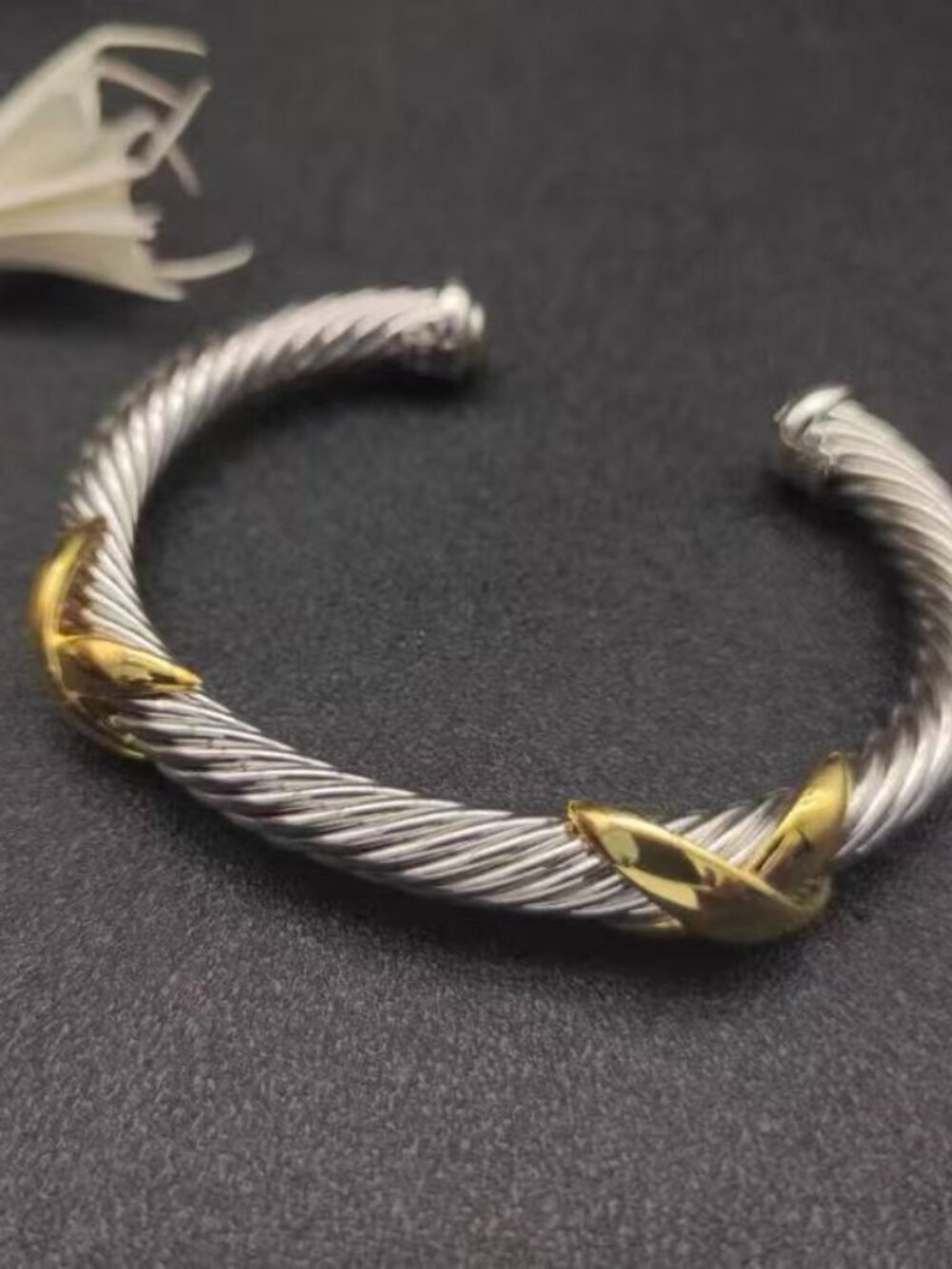 David Yurman Two-Tone X Bracelet